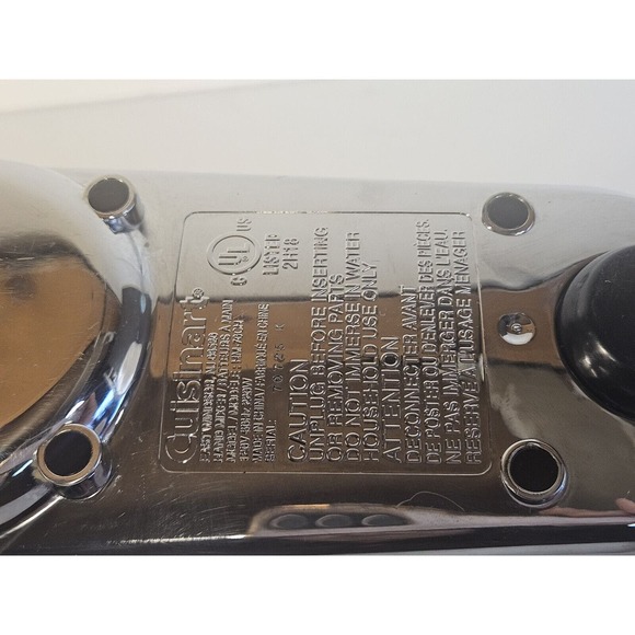 Cuisinart Mixer Power Advantage 7 Speeds 220 Watt Chrome HM-70 Retro NO BEATERS - Picture 13 of 13